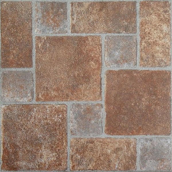 Achim Nexus Brick Pavers 12x12 Self Adhesive Vinyl Floor Tile - 20 Tiles/20 sq. ft.