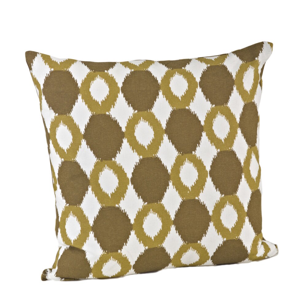 Ikat Design Cotton Feather Filled Throw Pillow Ebay