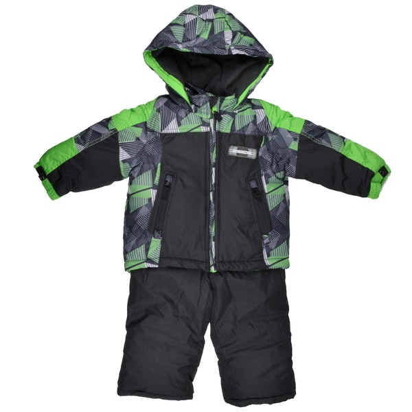 London Fog Boy's Raglan Print Two Piece Green Snowsuit London Fog Boys' Outerwear