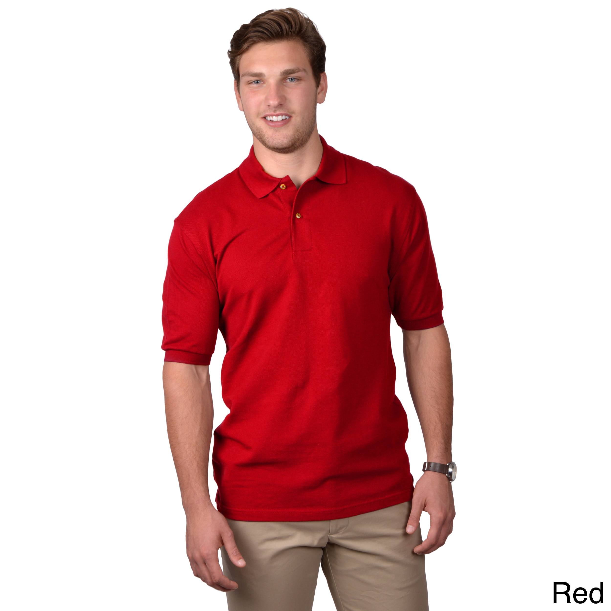 Boston Traveler Mens Short sleeve Casual Polo Shirt