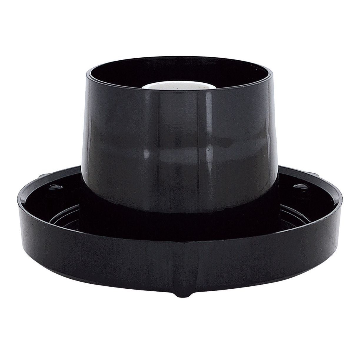 Plastic 1 light Black Post Holder