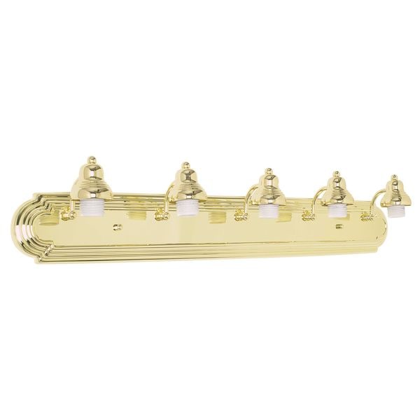 Racetrack 5 light Polished Brass Track Light Track Lighting