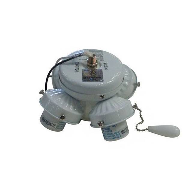 Fan Kit 4-light White Flush Mount