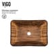 preview thumbnail 5 of 11, VIGO Amber Sunset Vessel Bathroom Sink Set with Seville Faucet