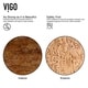 preview thumbnail 6 of 11, VIGO Amber Sunset Vessel Bathroom Sink Set with Seville Faucet