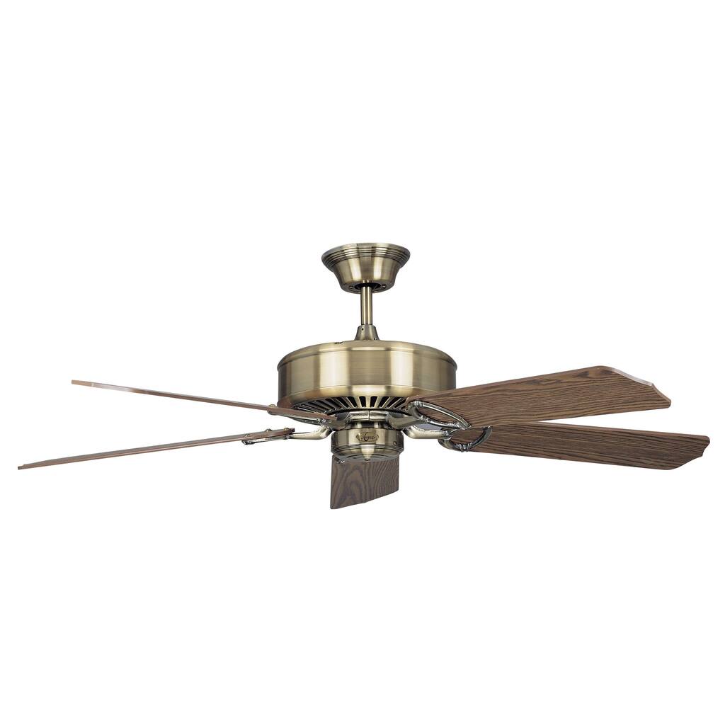 'Madison' Antique Brass 52-inch Ceiling Fan