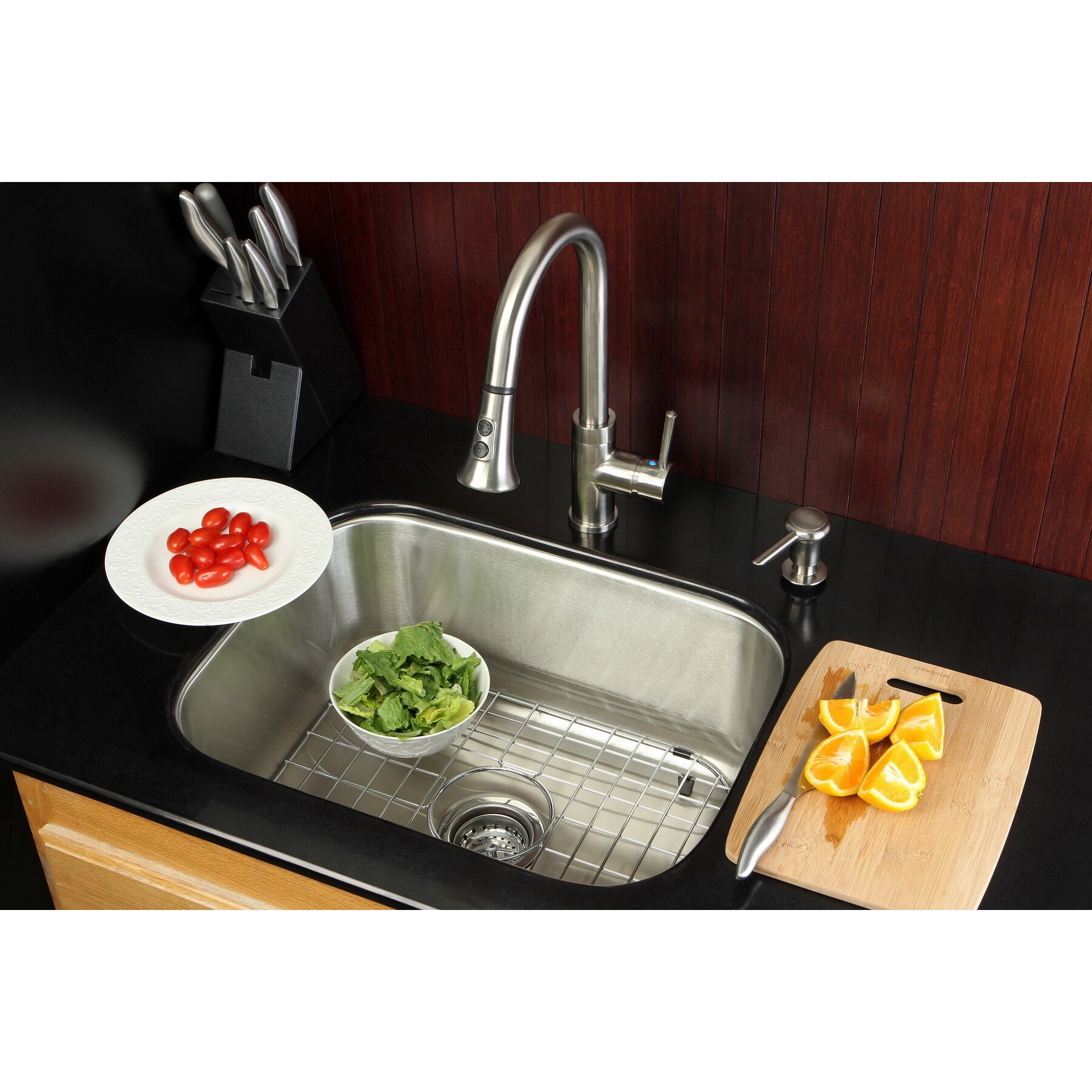 Shop Undermount Stainless Steel 23 Inch Single Bowl Kitchen Sink