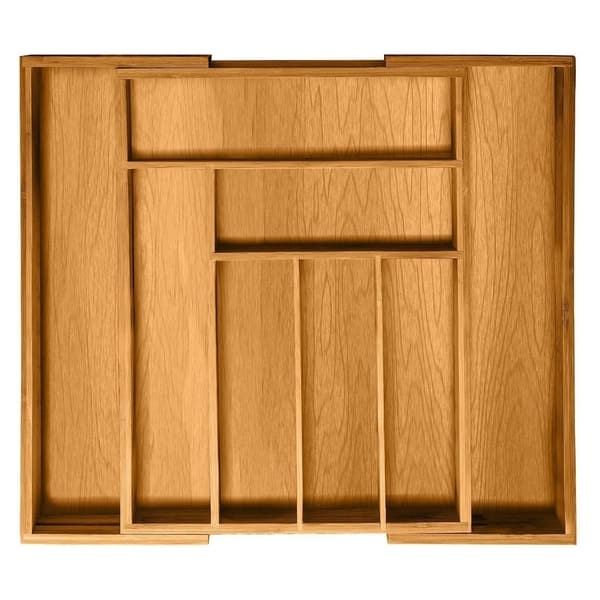 Bambusi Expandable Kitchen Drawer Organizer