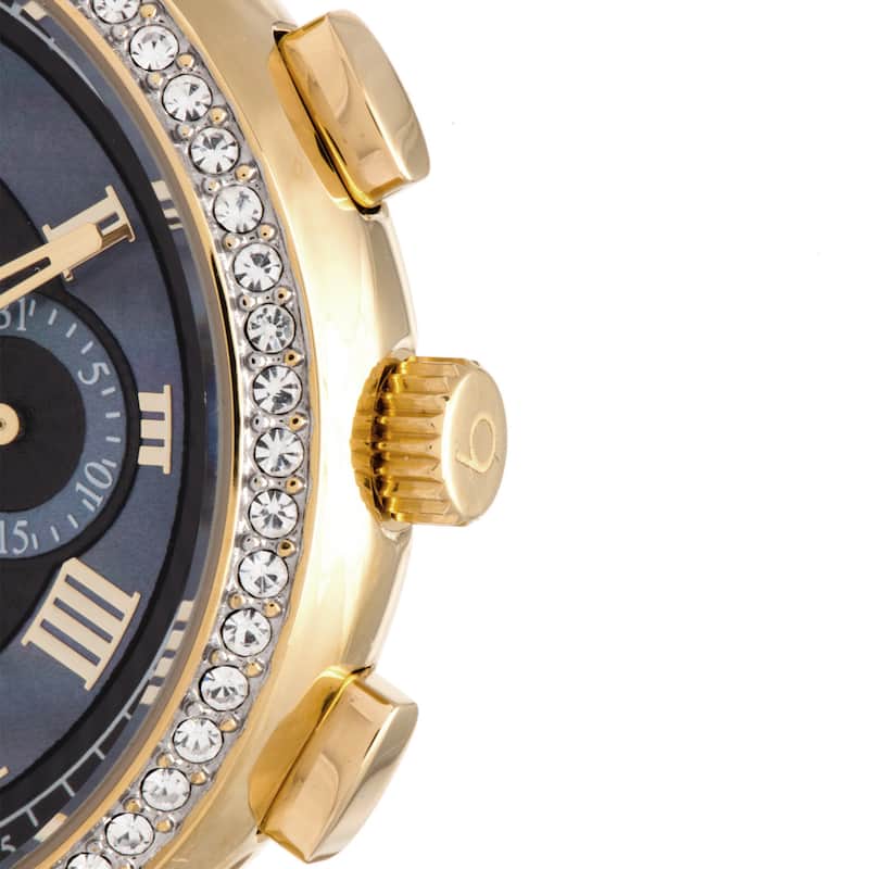 Burgi Ladies Swiss Quartz Multifunction Leather Strap Watch