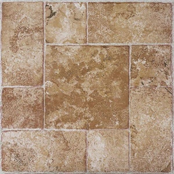 Achim Nexus Beige Terracotta 12x12 Self Adhesive Vinyl Floor Tile - 20 Tiles/20 sq. ft.