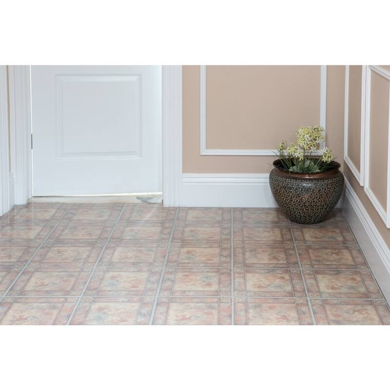 Achim Nexus Spanish Rose 12x12 Self Adhesive Vinyl Floor Tile - 20 Tiles/20 sq. ft.