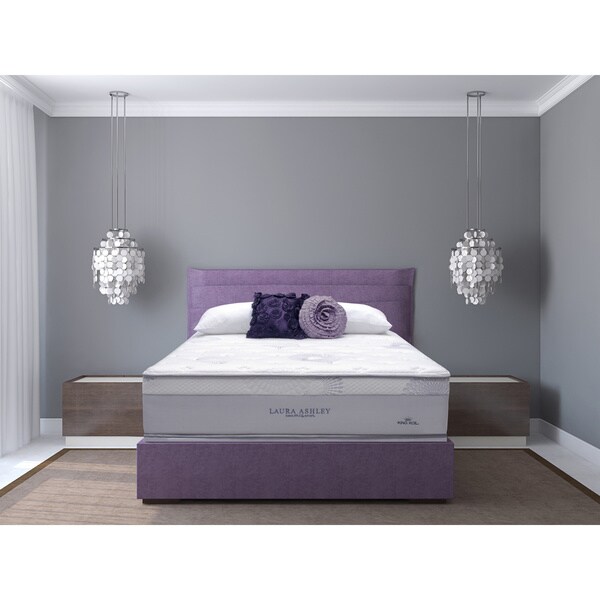 Laura Ashley Azalea Cushion Firm Twin-size Mattress and Foundation Set