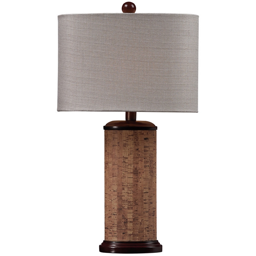 Hgtv Home Cork 1 light Brown/ Natural Table Lamp