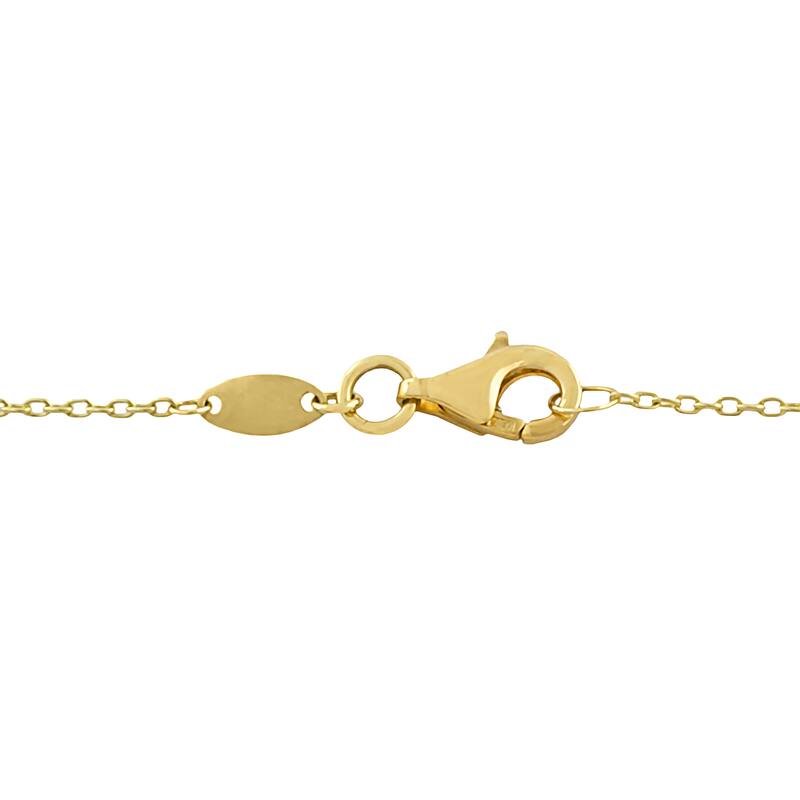 Fremada 10k Yellow Gold Diamond-cut Ball Necklace (18-inch)