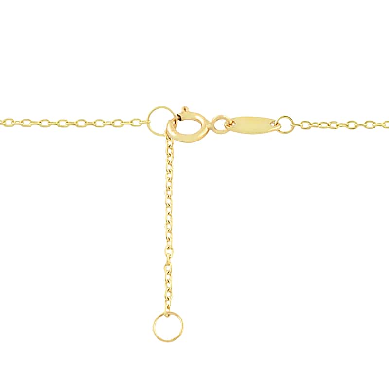 Fremada 10k Two-tone Gold Diamond-cut Beads Station Anklet (10-inch)