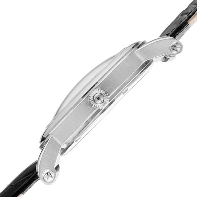 Akribos XXIV Men's Quartz Multifunction Matte Dial Black Leather Silver-Tone Strap Watch