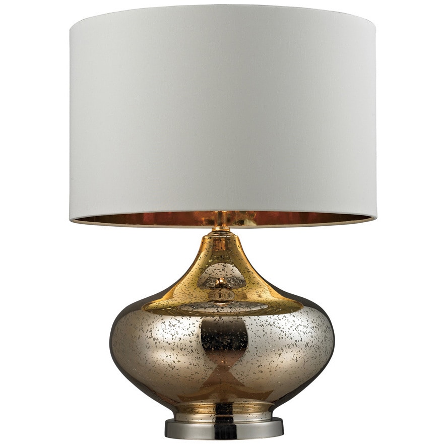 Hgtv Home Blown Glass 1 light Gold Antique Mercury Table Lamp