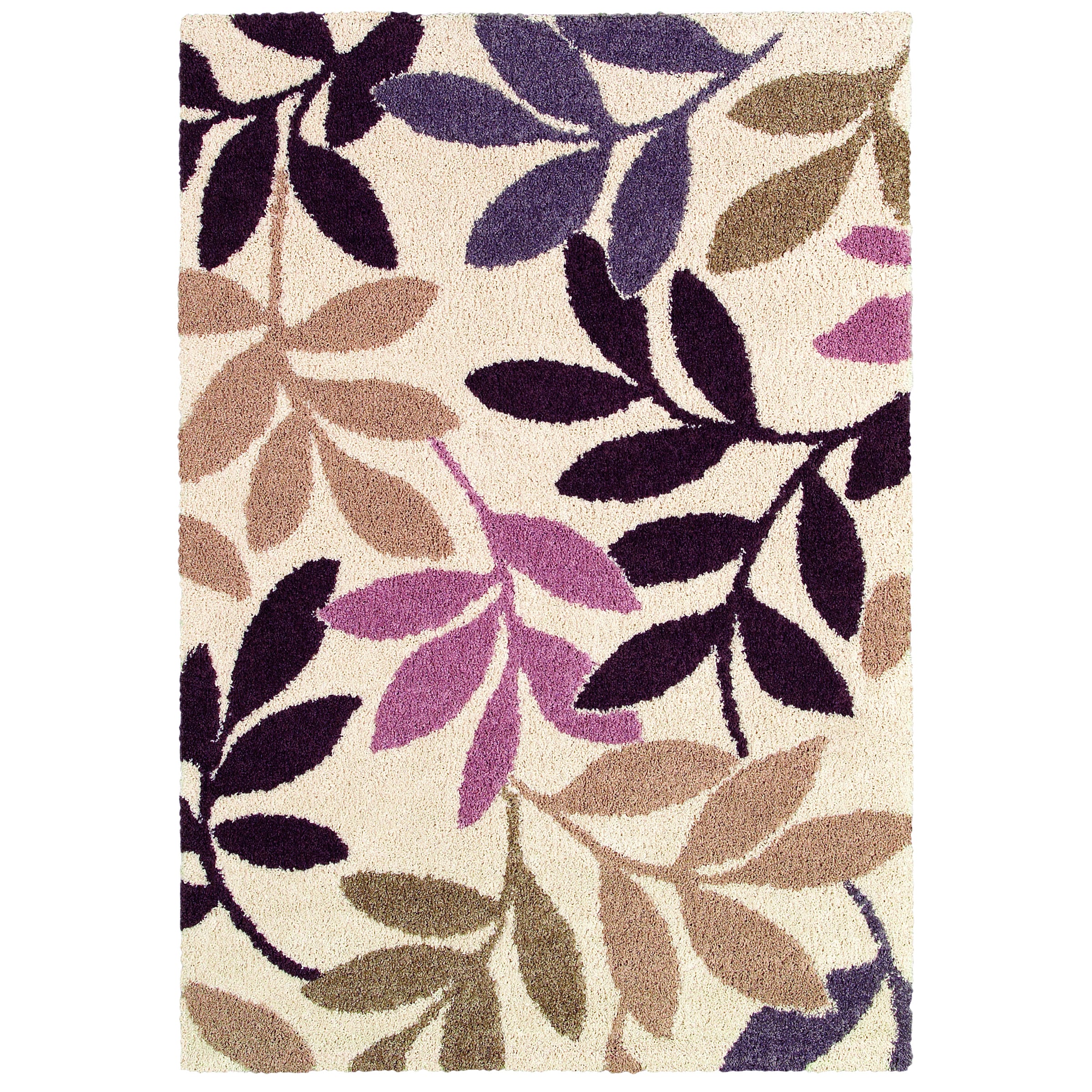 Moonwalk Lunar Garden/ Cream multi Brown Rug (18 X 37)