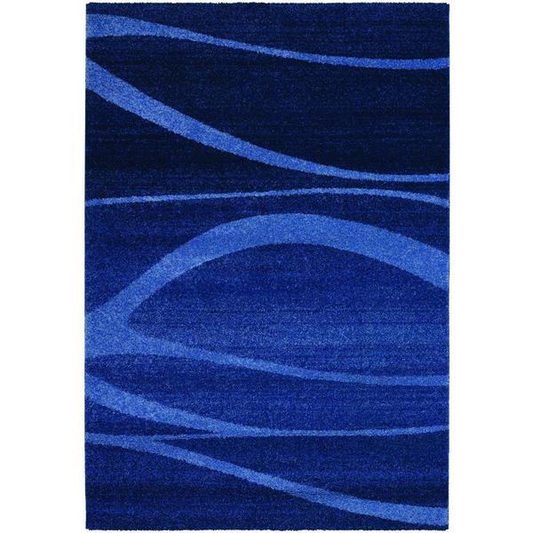 Shop Moonwalk Cosmic Breeze/ Cobalt Blue Powerloomed Area Rug (5'3 x 7