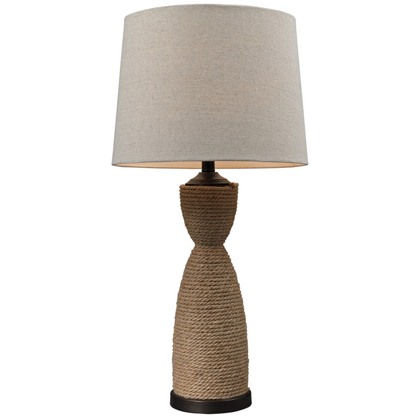 Hgtv Home Rope Wrapped 1 light Natural Table Lamp