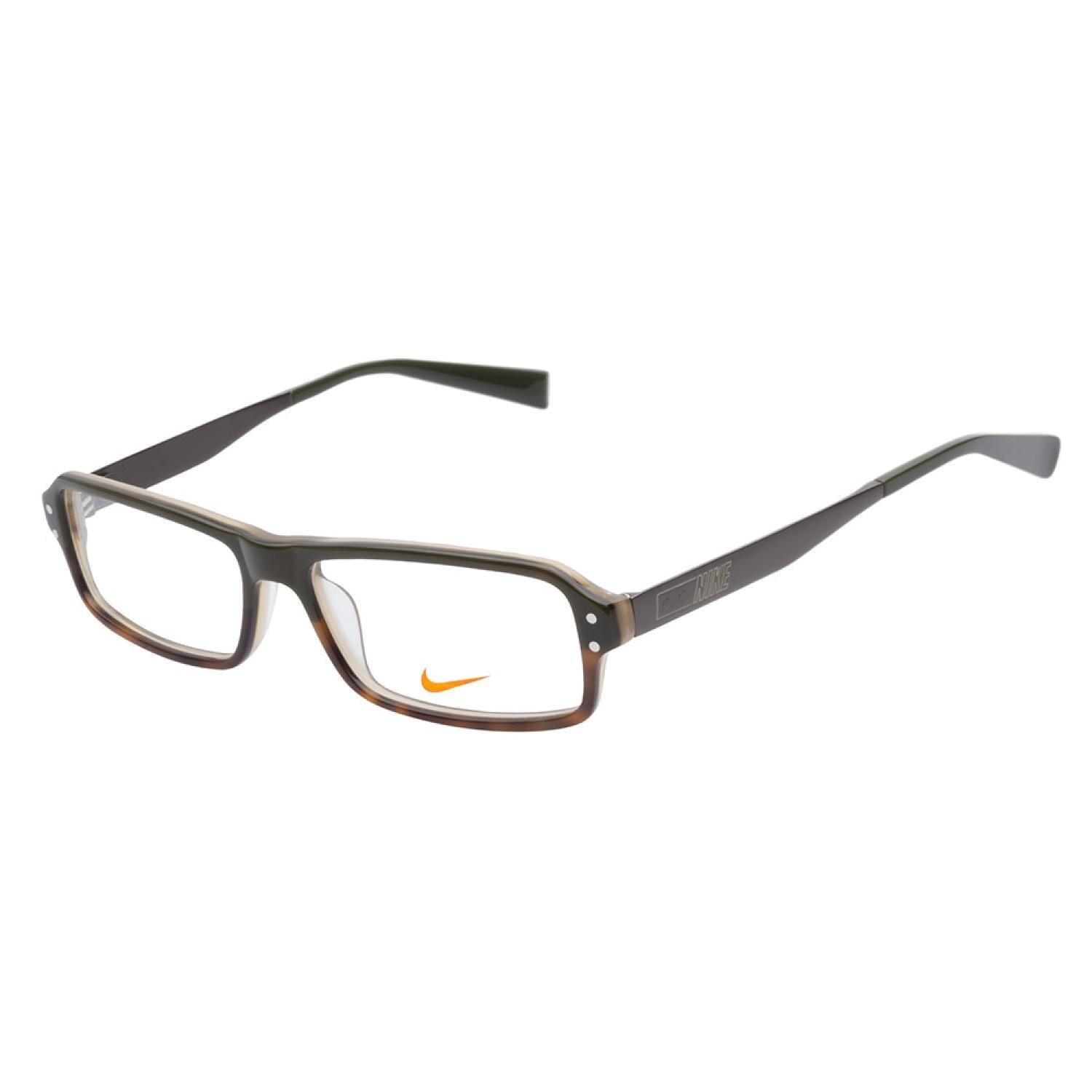 Nike 7205 309 Dark Olive Tortoise Prescription Eyeglasses  