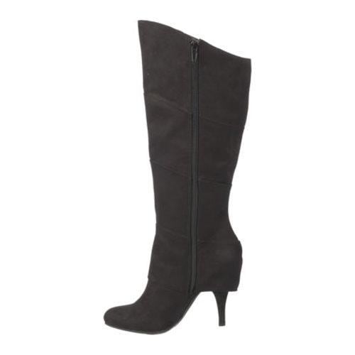 Womens Fergalicious Pledge Wide Calf Black Microfiber  