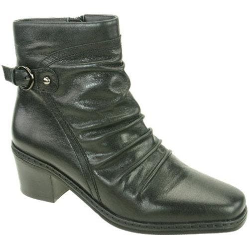 Womens David Tate Veronica Black Calfskin