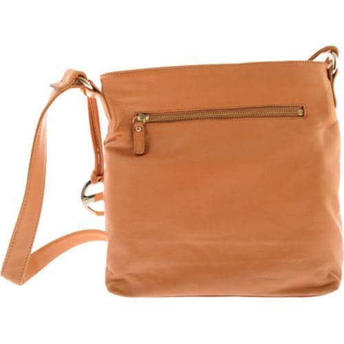 Womens CMD Madison Avenue Zippered Cross Body Bag Tan  