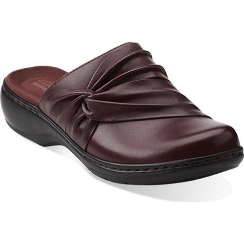 Womens Clarks Leisa Deina Burgundy Leather