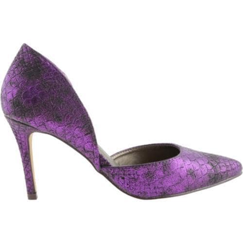 Womens Michael Antonio Lanza Purple Metallic Snake Polyurethane