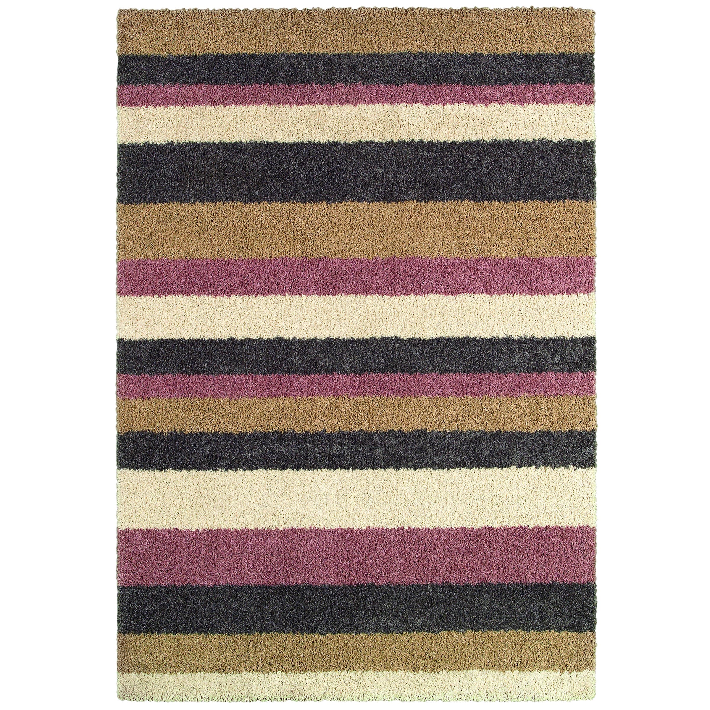 Moonwalk Celestial Stripes/ Cream cameo Rose Area Rug (710 X 1010)