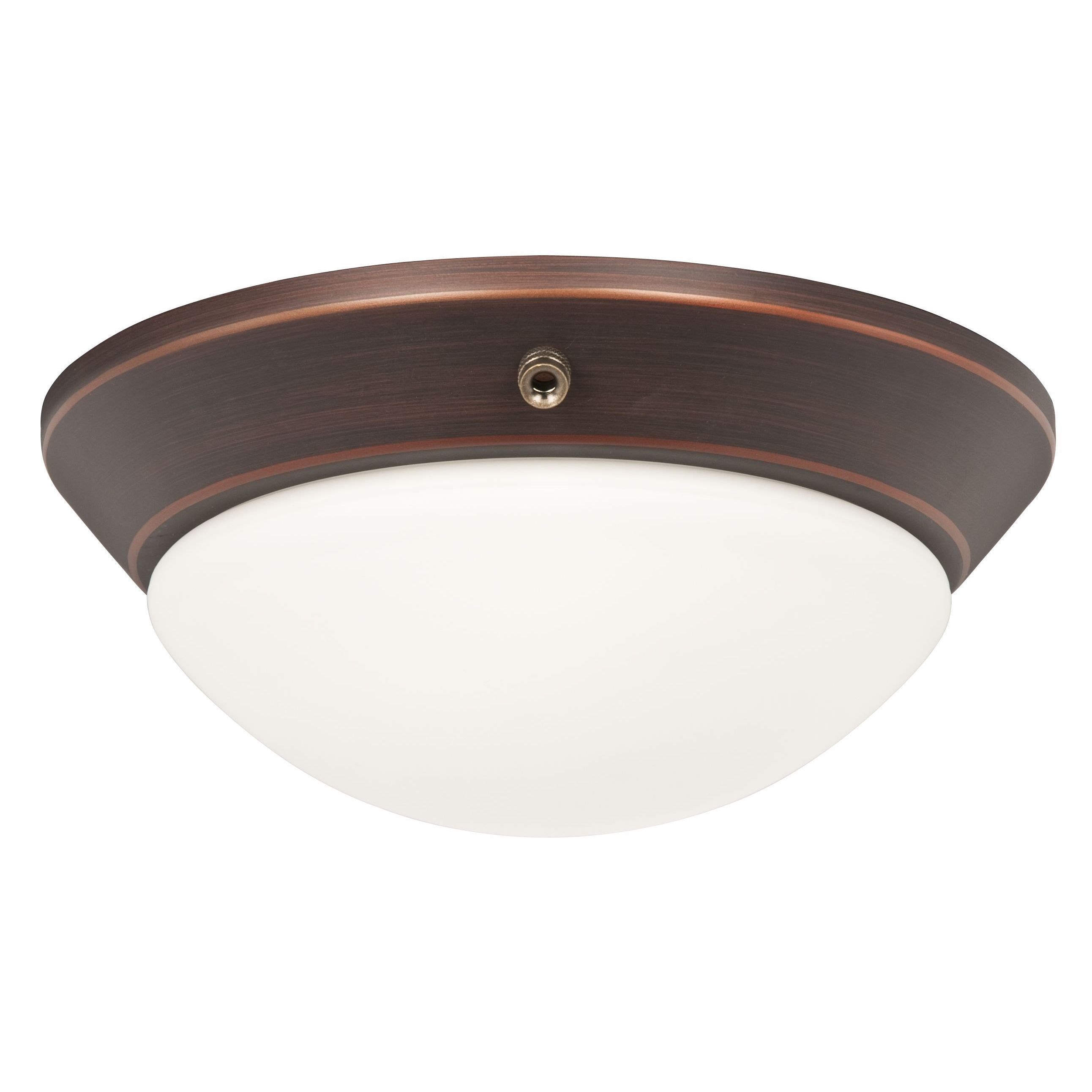 Rubbed Bronze Twist on Celing Fan Light Kit