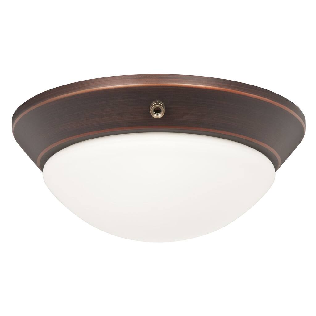 Rubbed Bronze Twist-on Celing Fan Light Kit