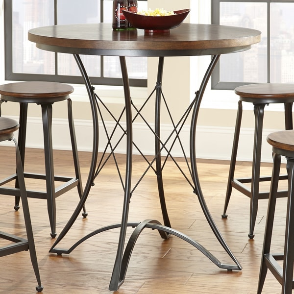 Round bar top table and online chairs