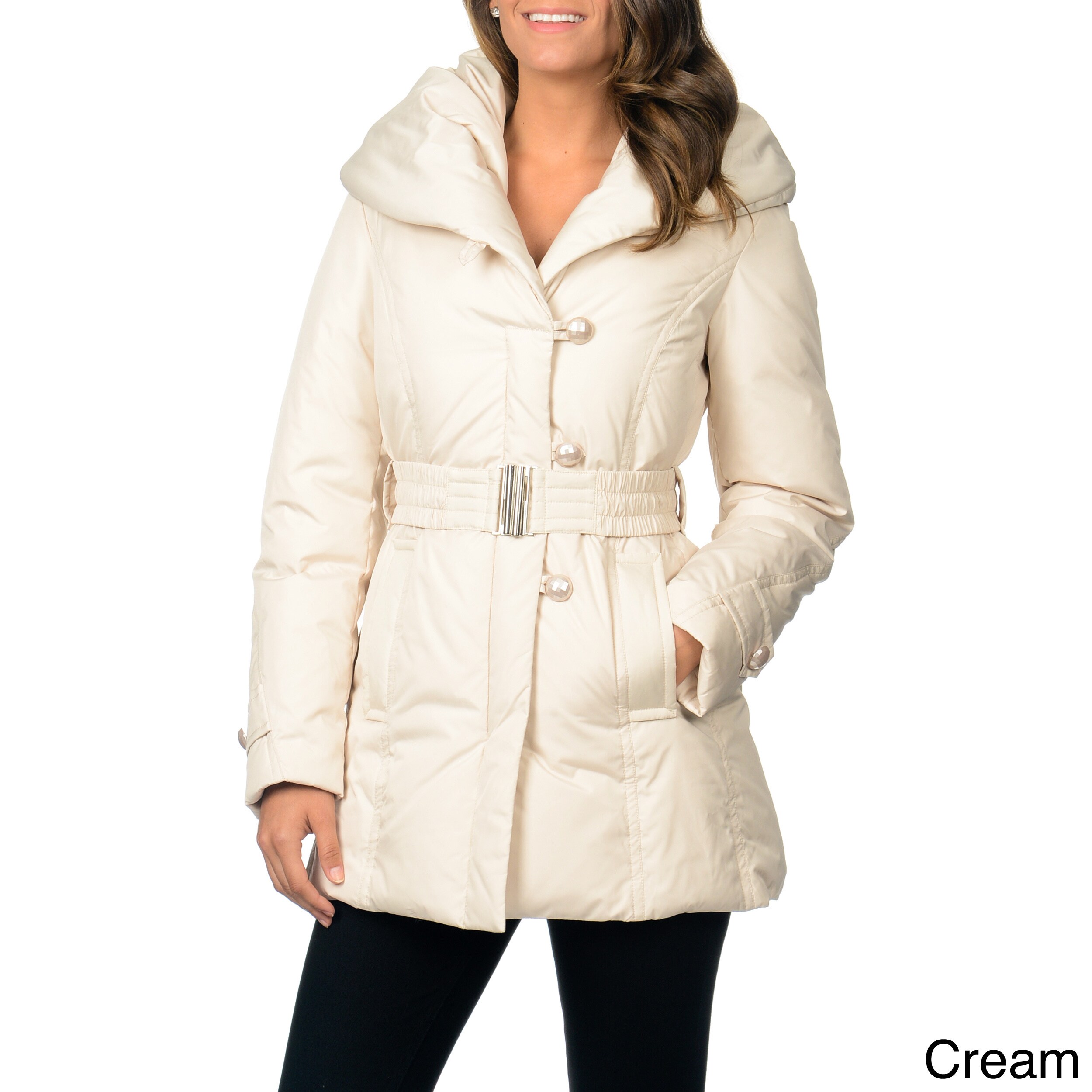 Shop Ivanka Trump Women's Belted Down Coat - Free Shipping Today ...