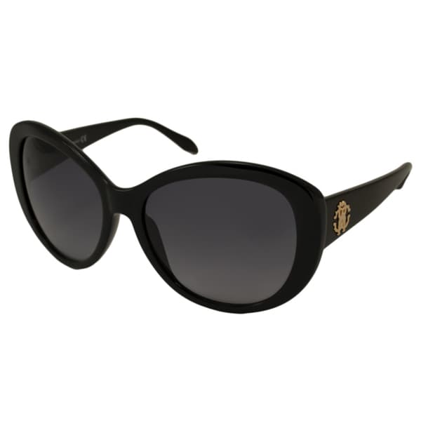 Roberto Cavalli Women's 'RC727S Temoe 01B' Black Sunglasses