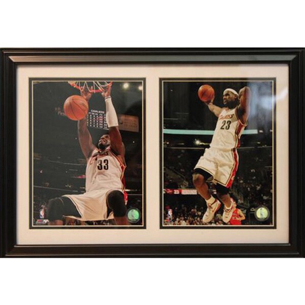Cleveland Cavaliers LeBron James 12 x 18-inch Double Custom Frame