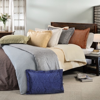 Superior Italian Paisley Cotton 3 Piece Thread Count 600TC Duvet Cover Set with Pillow Shams
