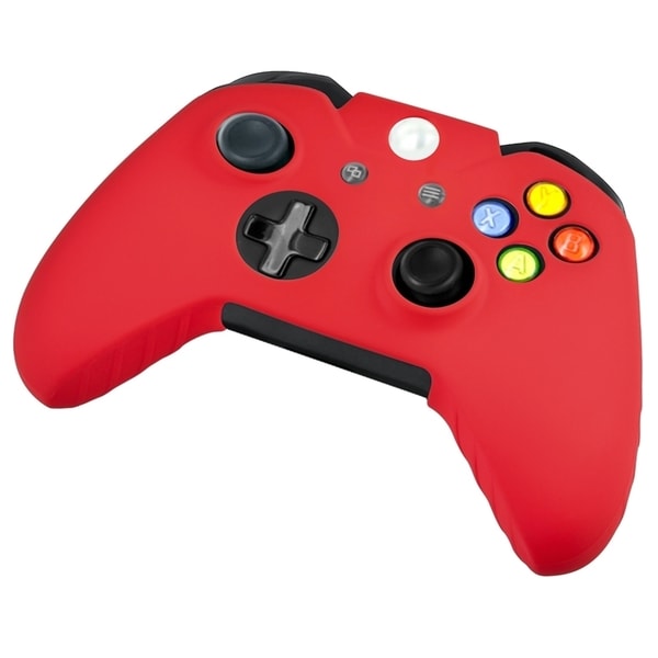 INSTEN Red Soft Silicone Skin Phone Case Cover for Microsoft Xbox One Controller
