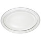 preview thumbnail 4 of 3, Lorren Home Trend La Luna Bone China 57-piece Silver Embossed Dinnerware Set