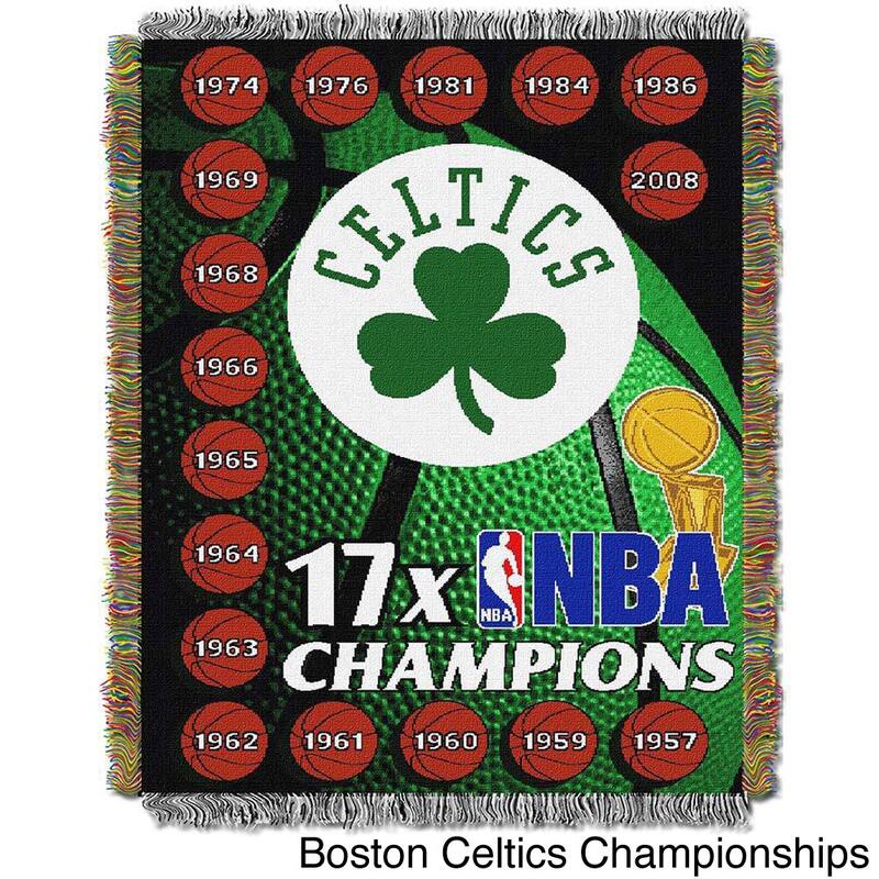NBA Boston Celtics Woven Tapestry Throw