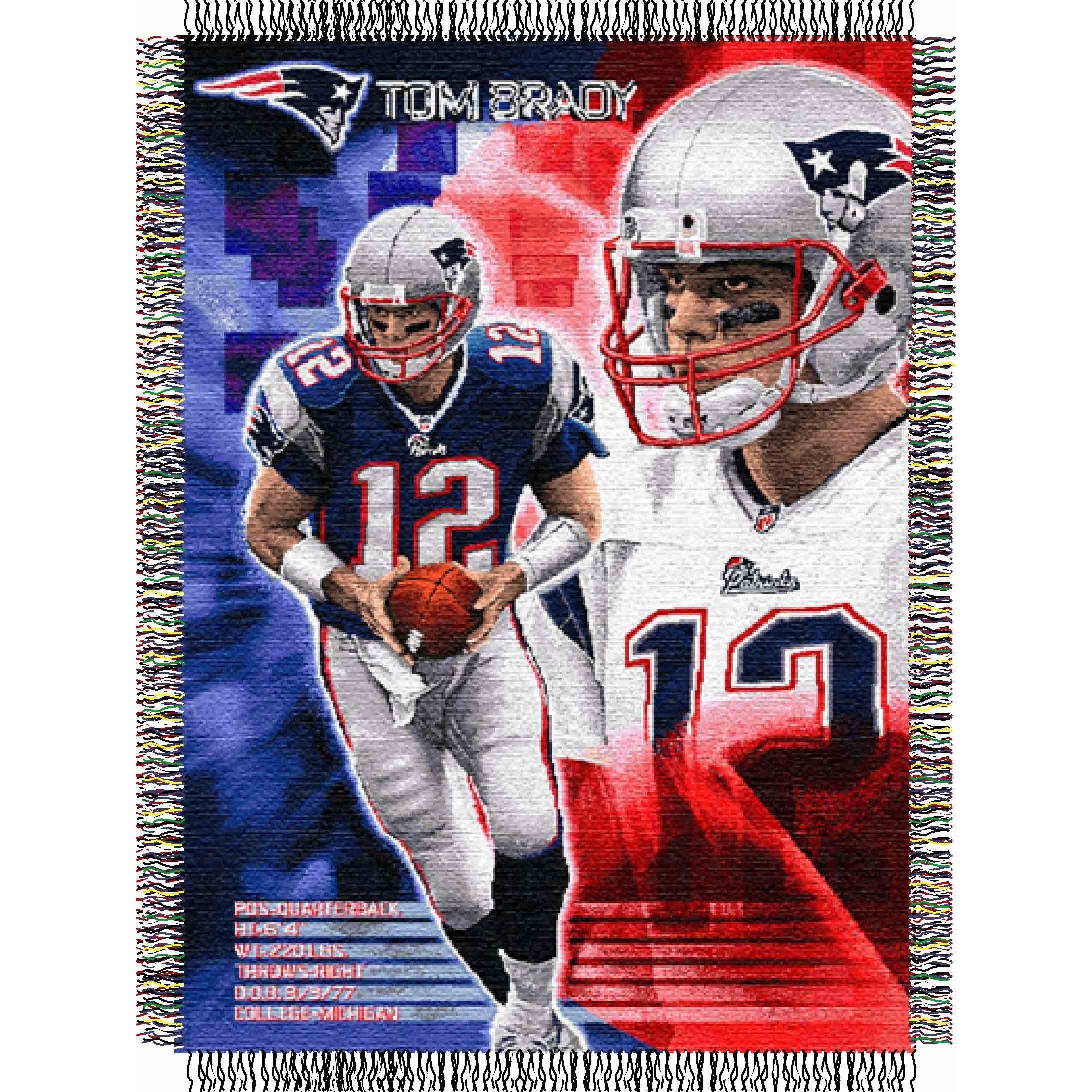 Nfl Player Woven Tapestry Throw (multi Team Options)