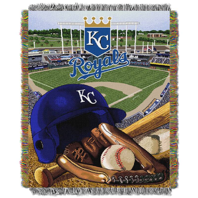 MLB Woven Tapestry Throw - Kansas City Royals - Victorian