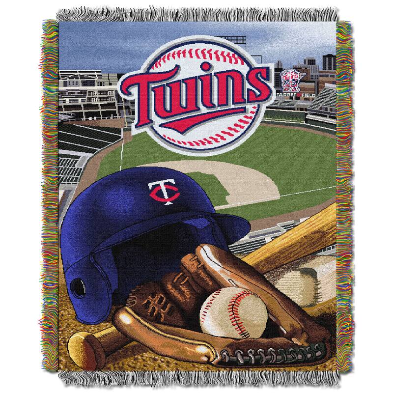 MLB Woven Tapestry Throw - Minnesota Twins - Victorian