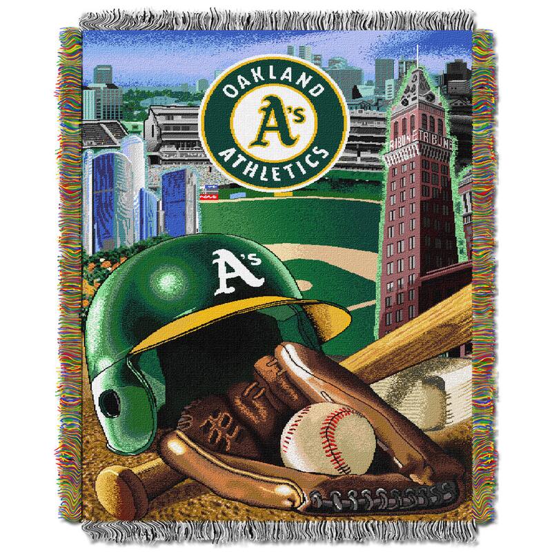 MLB Woven Tapestry Throw Blanket