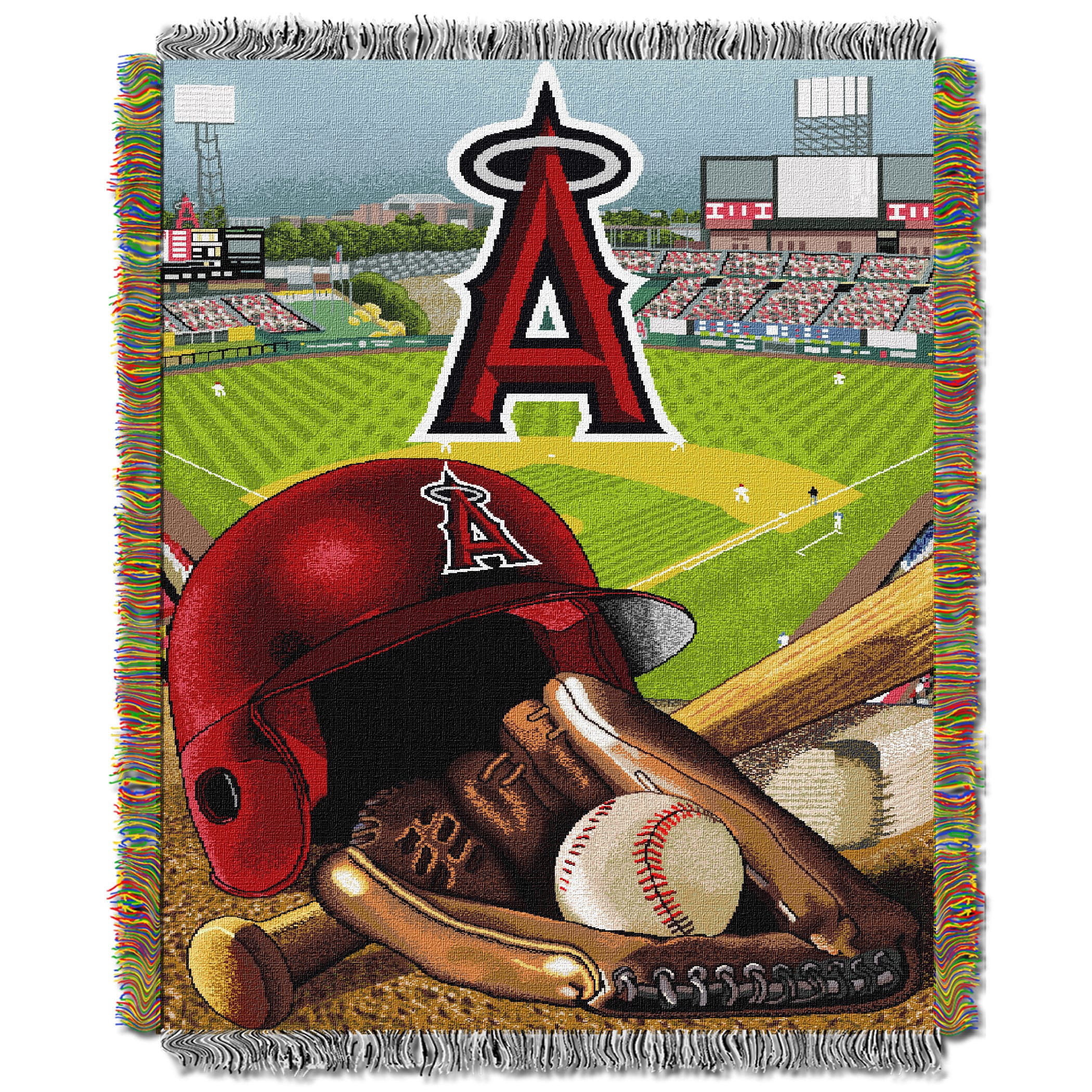 Atlanta Braves MLB Home Field Advantage Woven Tapestry Throw