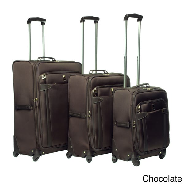 London Fog Newbury Lites 360 degree 3 piece Luggage Set London Fog Three piece Sets