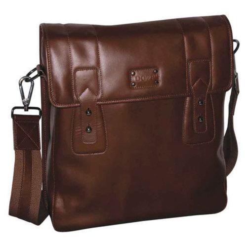 Mens Dopp Leather Urban Messenger Brown