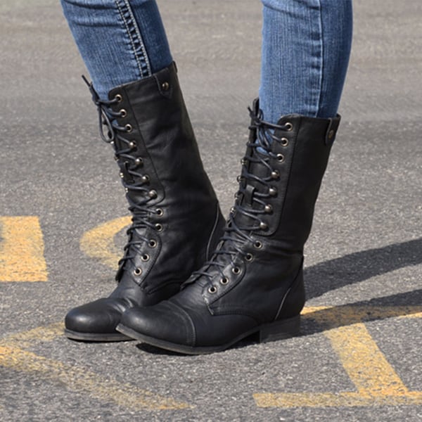 steve madden girls combat boots