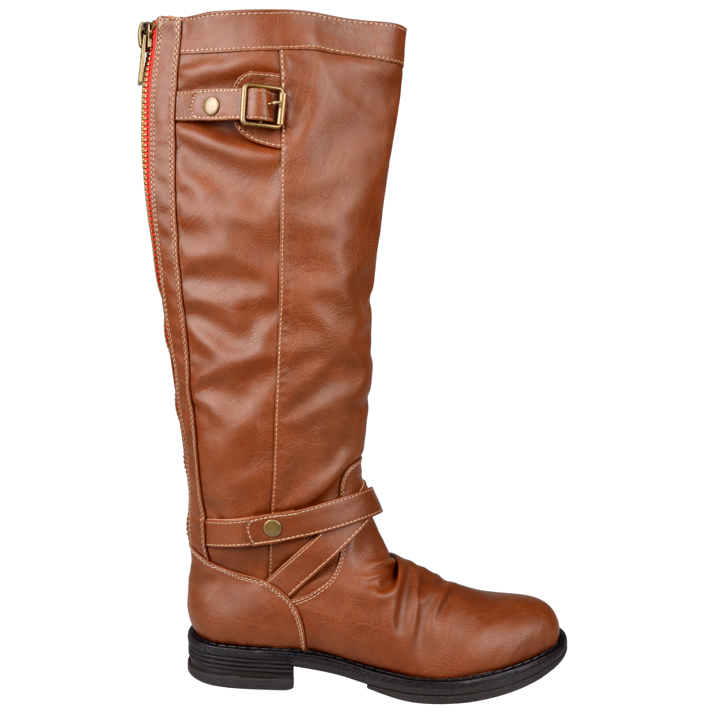 madden girl boots with red zipper
